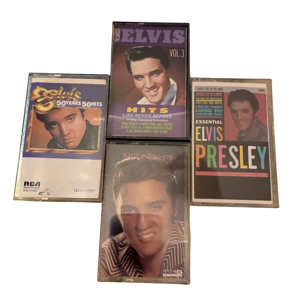 Elvis Presley Cassette Tapes Lot of 4 Greatest Hits Jailhouse Rock Vintage
